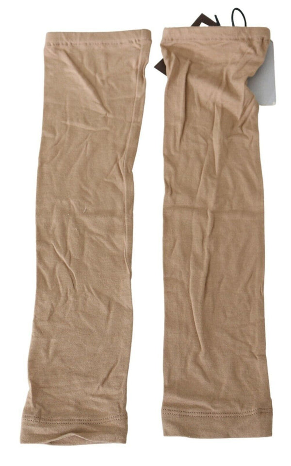 Scervino Street Beige Knitted Arm Warmers