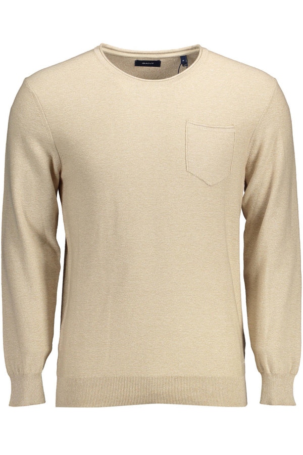 Gant Beige Cotton Men Sweater