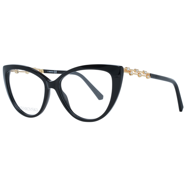 Swarovski Elegant Black Cat Eye Designer Eyeglasses