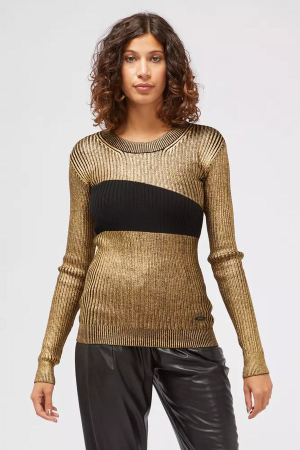 Custo Barcelona Gold Wool Women Sweater