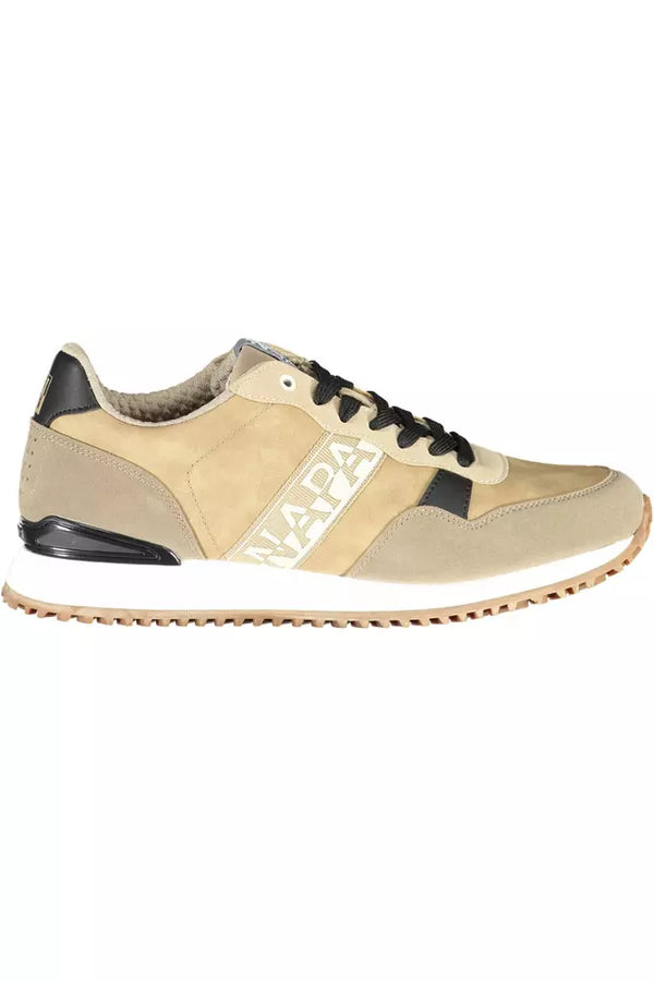 Napapijri Beige Polyester Men Sneaker