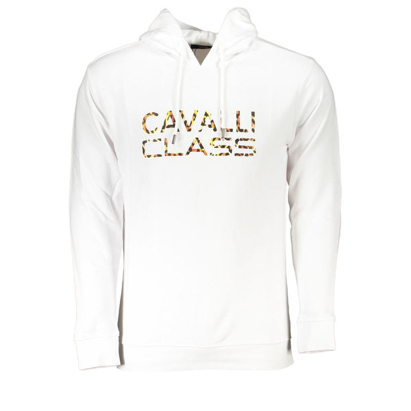 Cavalli Class White Cotton Men's Sweater