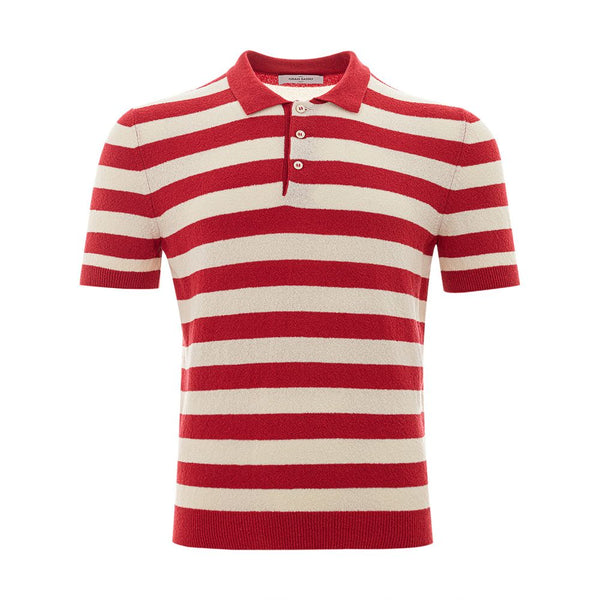 Gran Sasso Elegant Cotton Polo Shirt in Vibrant Red