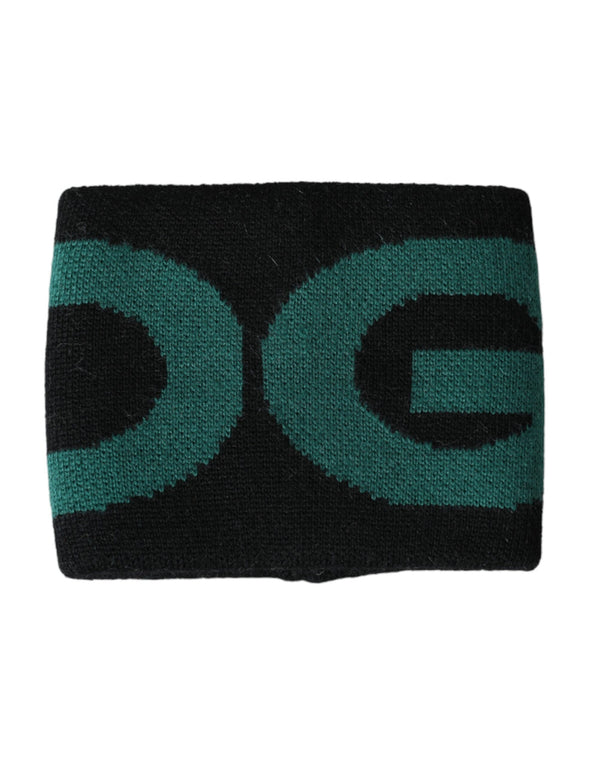 Dolce & Gabbana Black Green Wool Logo #DGMILLENNIALS Wristband