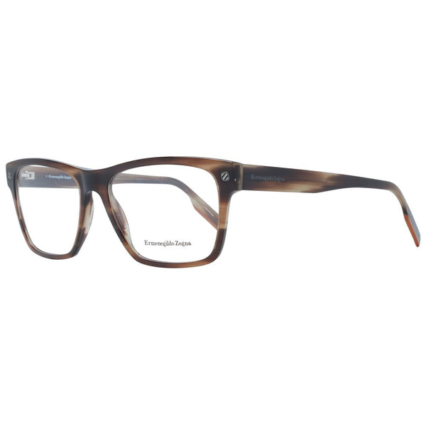 Ermenegildo Zegna Brown Men Optical Frames