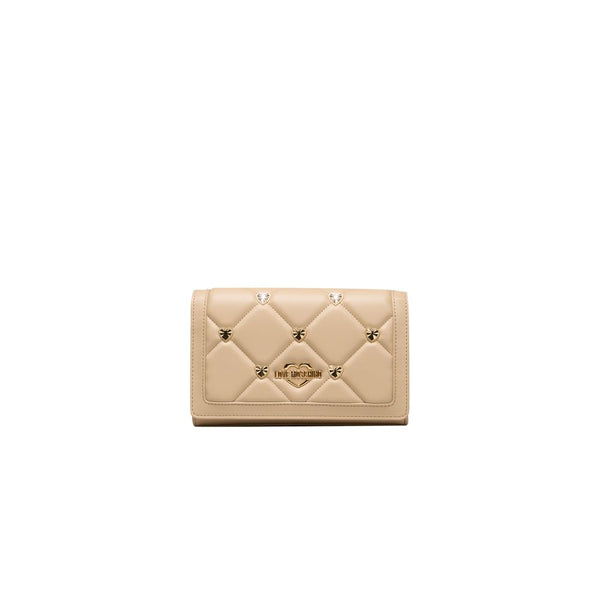 Love Moschino Beige Polyethylene Women Crossbody Bag