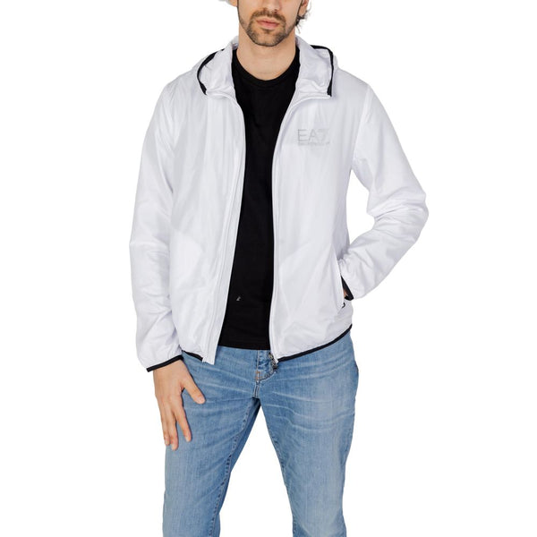 EA7 Emporio Armani White Polyester Jacket