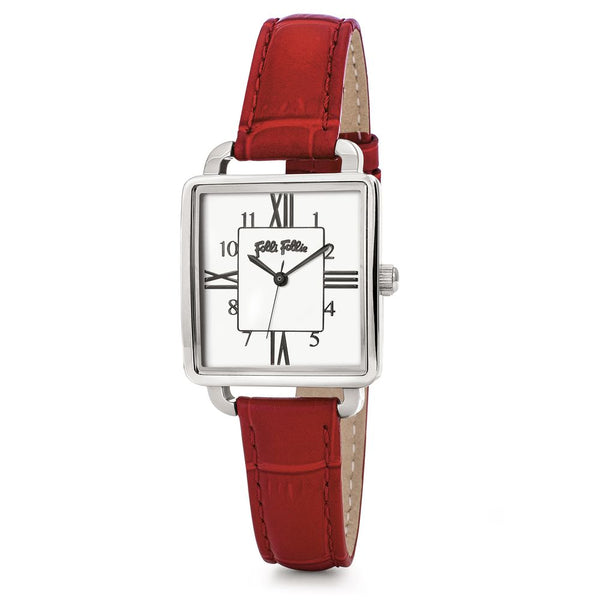 Folli Follie Red Leather Watch