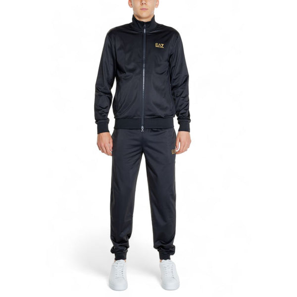 EA7 Emporio Armani Black Polyester Sweatsuit