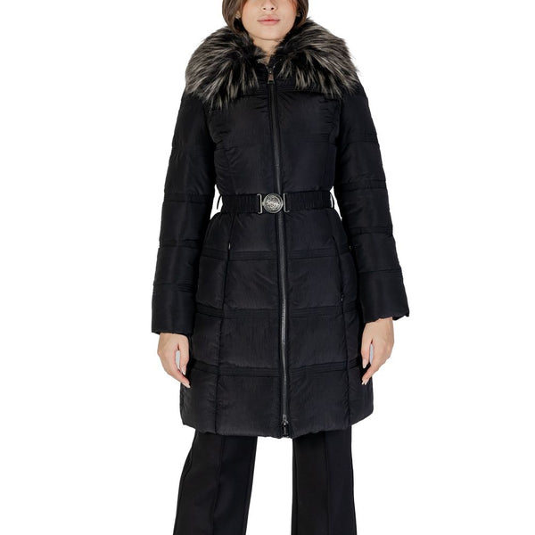 Guess Black Polyester Jackets & Coat