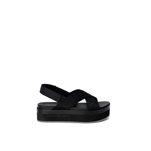 Calvin Klein Jeans Black Recycled Polyethylene Sandal