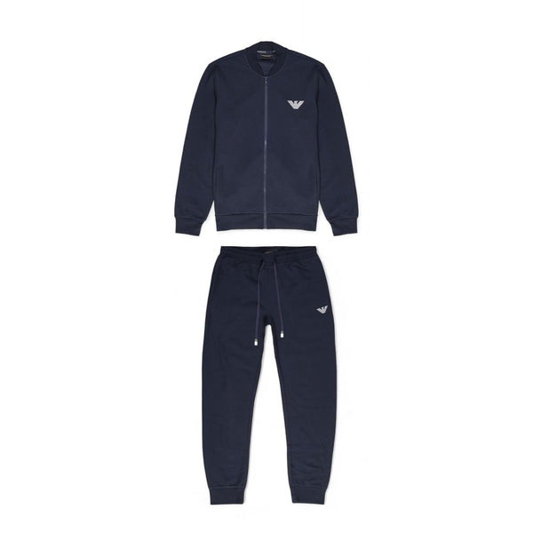 Emporio Armani Underwear Blue Cotton Sweatsuit