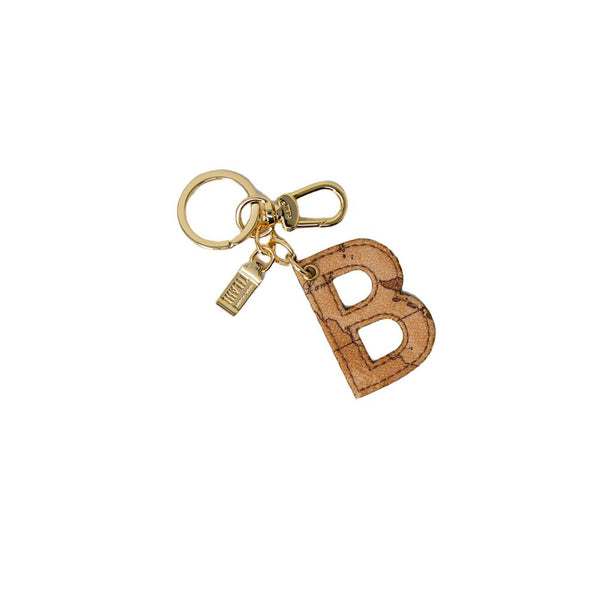 Alviero Martini Prima Classe Beige Cotton Keychain