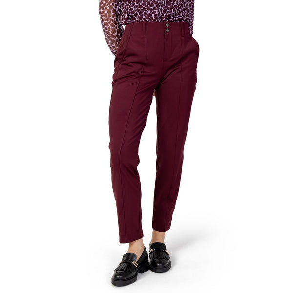 Street One Bordeaux Polyester Jeans & Pant