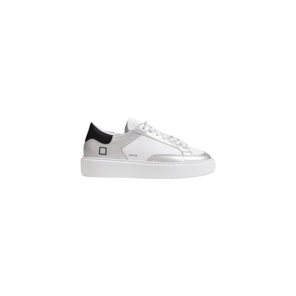 D.A.T.E Silver Leather Sneaker