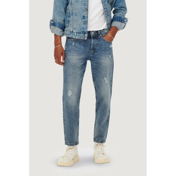 Only & Sons Blue Cotton Jeans & Pant