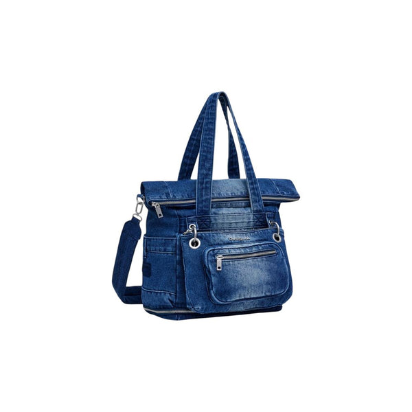 Desigual Blue Polyester Handbag